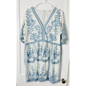 A Beautiful Soul Dress A/1X Boho Cottagecore Embroidered Floral Feminine Fairy